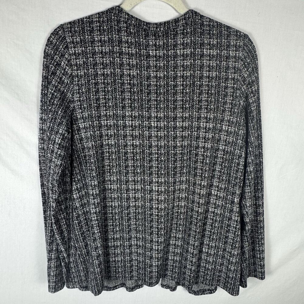 J. Jill NWOT Wearever Collection Blazer Cardigan S Black/White Preppy Office - Picture 7 of 7